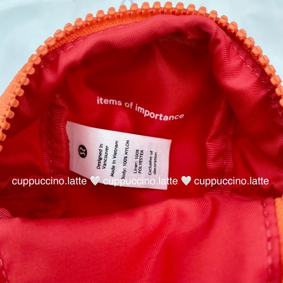 💗NWT🍊Lululemon City Adventurer Backpack Nano - Pale Raspberry/Orange Frappe - Picture 3 of 7